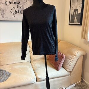 Athleta Black Long Sleeve Top